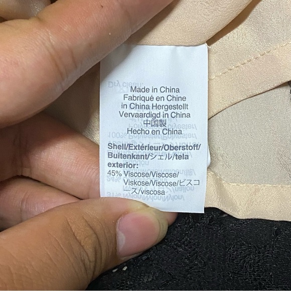 J. Crew Guipure Lace Spaghetti Strap Dress Black 10 - Picture 6 of 9